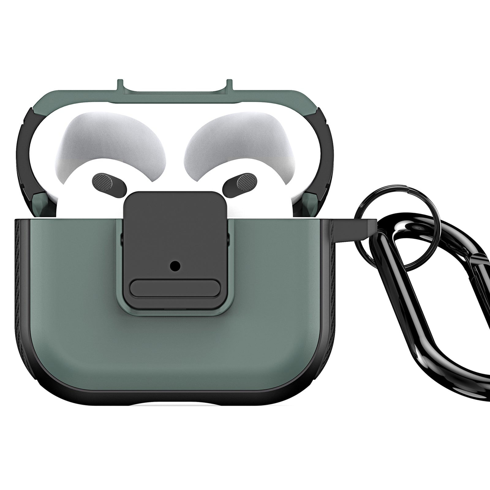 DUX DUCIS PECJ Series for Apple AirPods 3 Earphone Case Cover TPU and PC Material with Carabiner DUX DUCIS PECJ Series for Apple AirPods 3 Earphone Case Cover TPU and PC Material with Carabiner